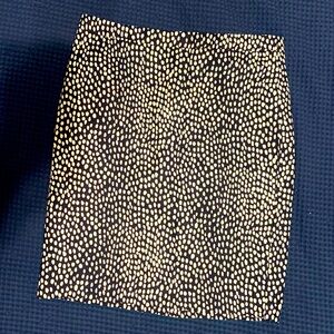 J. Crew animal dot print pencil skirt